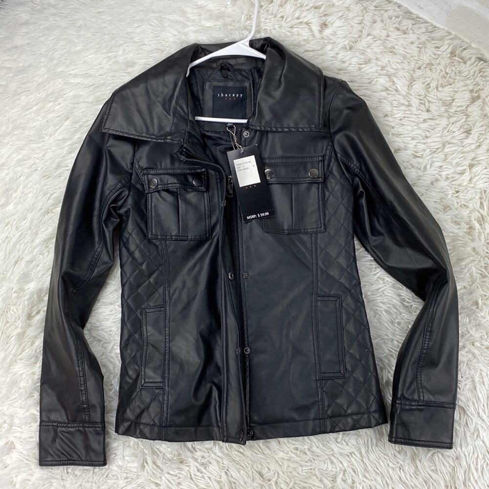 NWT Therapy Faux Leather Jacket